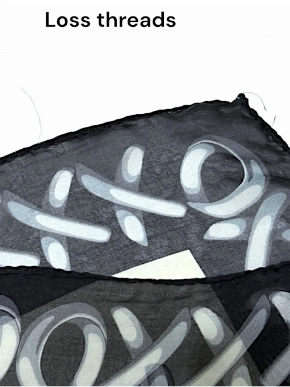 Vintage Paloma Picasso XOXO Silk Scarf Black Beige Hugs & Kisses Italy